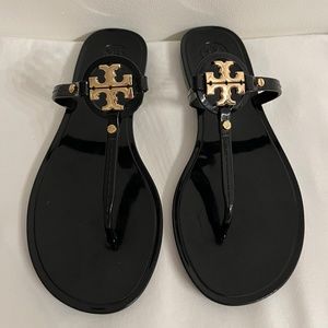 Tory Burch Black Mini Miller Jelly Sandal Sz 7